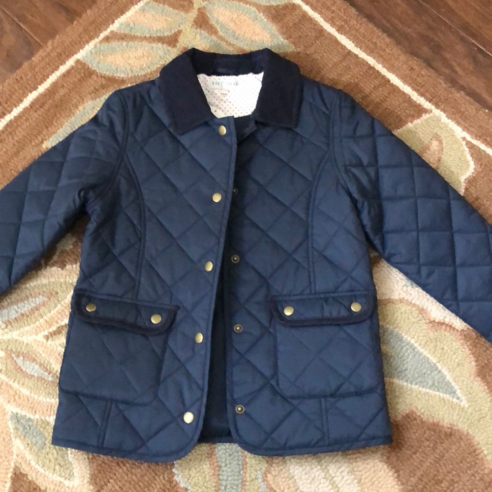 Quilted coat - Burberry/Barbour style  9/10 yrs